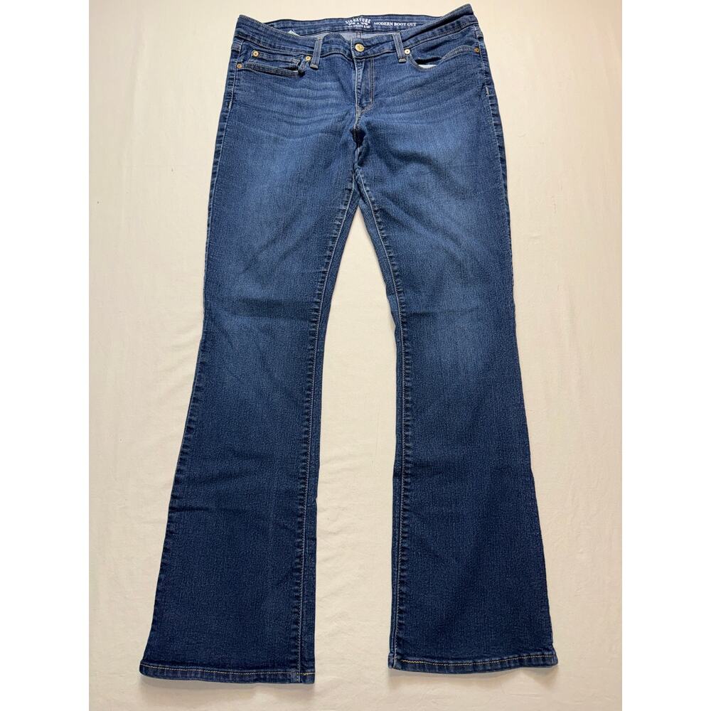 Womens Levi's Signature‎ Modern Boot Cut Jeans Size 8 Medium Wash Denim